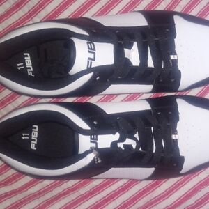 FUBU Men's Black and White Sneakers